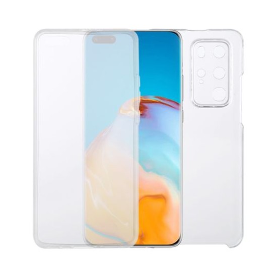 Capa de Silicone 360º para Huawei P40 Pro Transparente